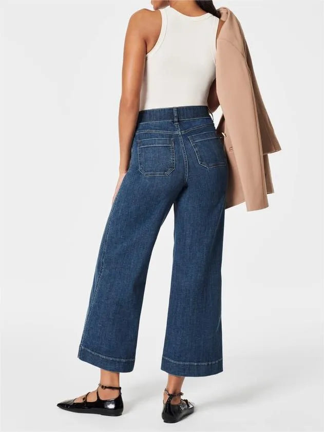 👖Tummy Control Cropped Wide-Leg Jeans ⭐ 2025 Best Selling Jeans