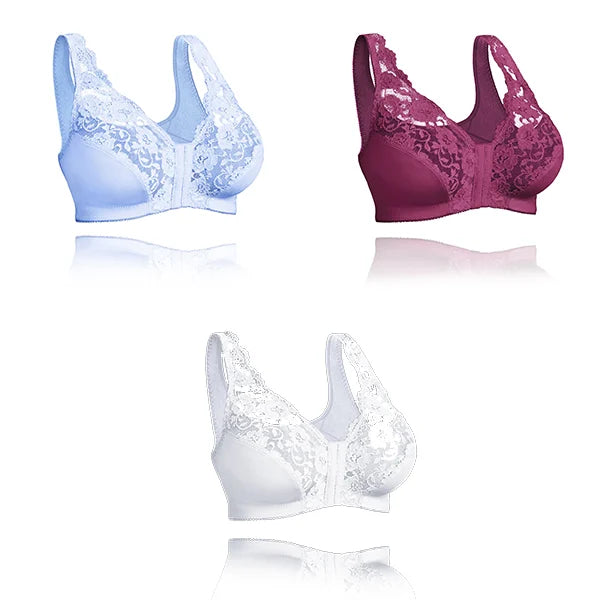 winter sale 💖Front Hooks, Stretch-Lace, Super-Lift And – ALL IN ONE BRA /SET OF 3