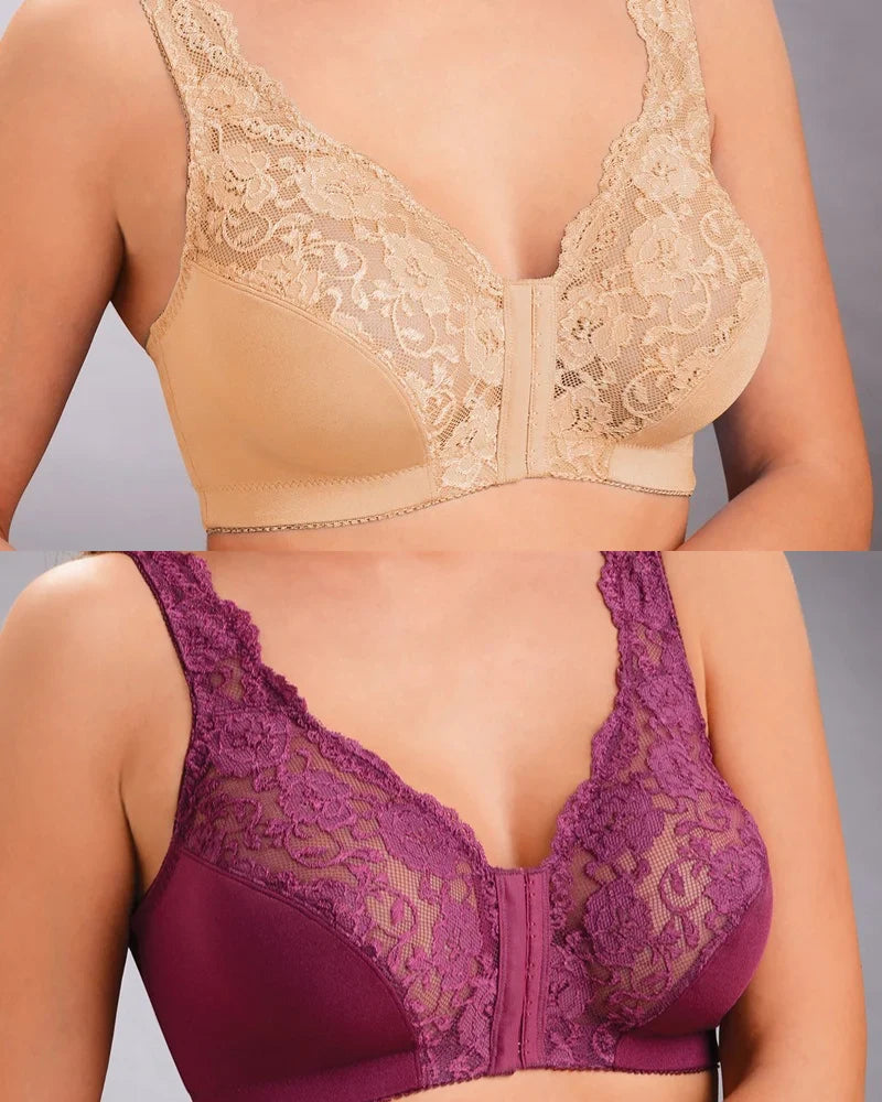 winter sale 💖Front Hooks, Stretch-Lace, Super-Lift And – ALL IN ONE BRA /SET OF 3