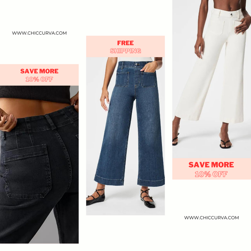 👖Tummy Control Cropped Wide-Leg Jeans ⭐ 2025 Best Selling Jeans