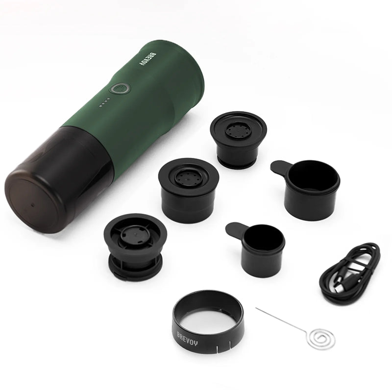 Portable Espresso Maker - Camping Green & More