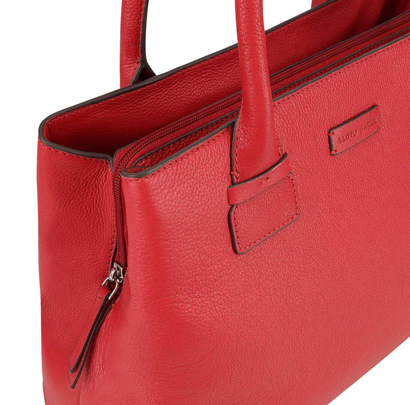 crafted leather handbag